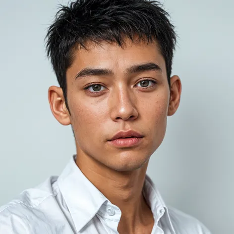 Young aged male model,