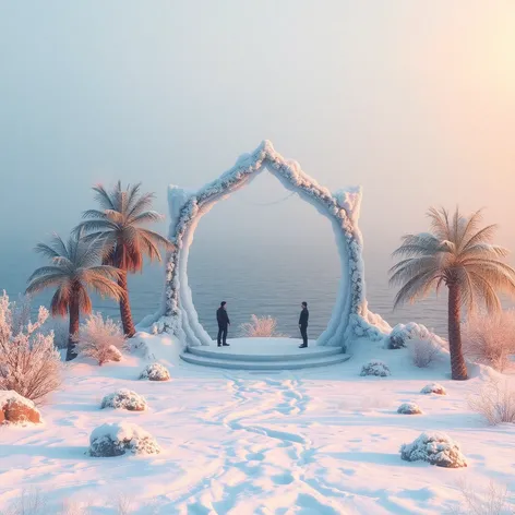 coral island winter altar