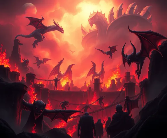 animated hellscape background