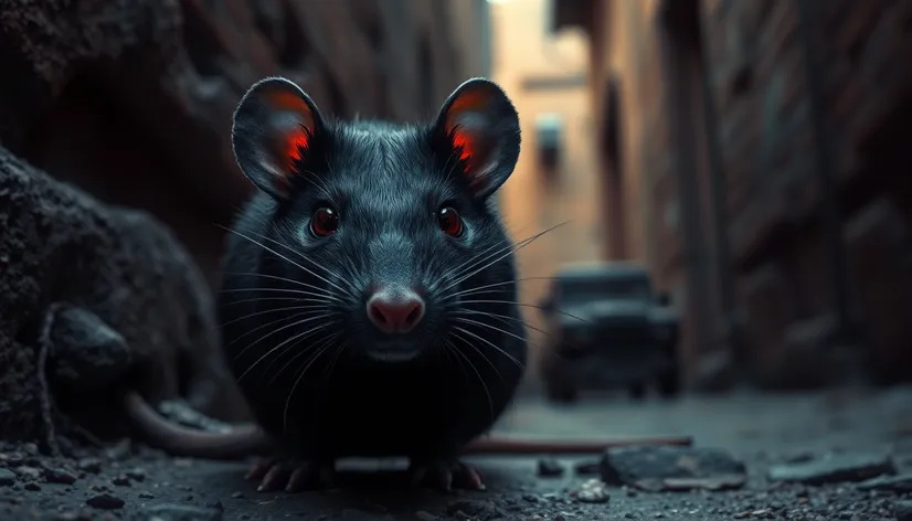 black rat red eyes