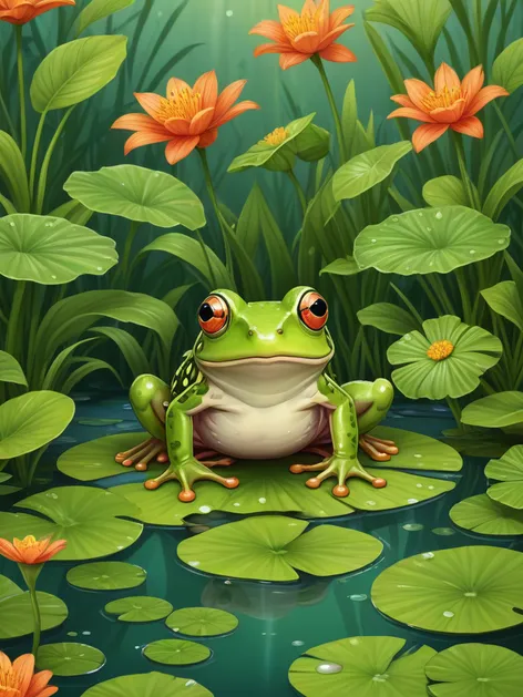 cartoon frog