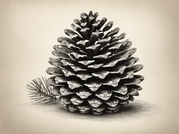 pine cone drawing