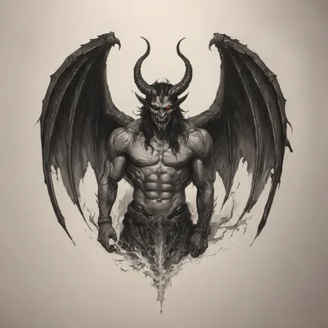 demon wings drawing