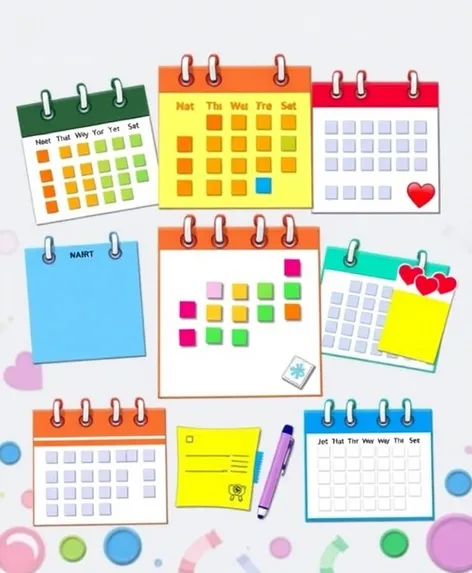 7 calender clipart