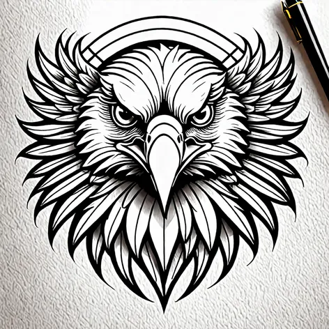 american traditional eagle tattoo