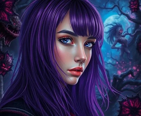 witch purple hair