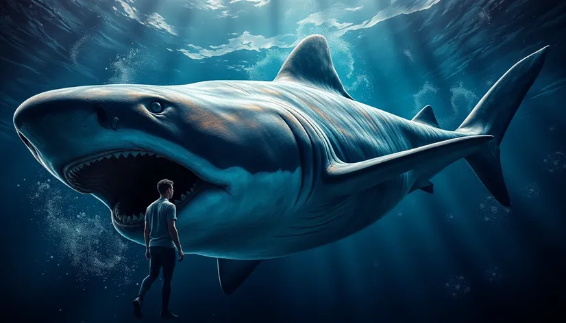 megalodon compared to human