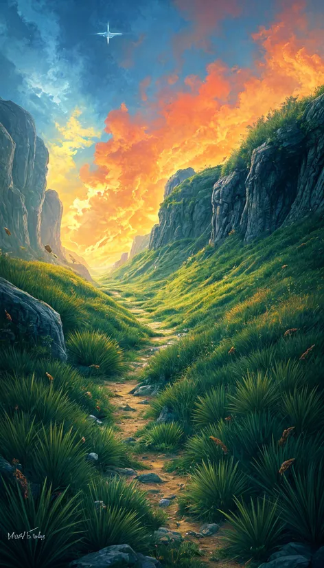 grasslands path fantasy art