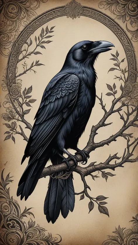 black raven tattoo