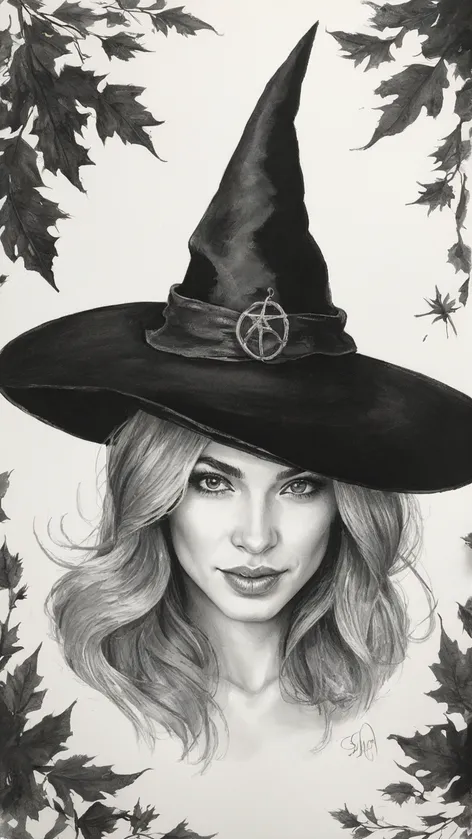 witch hat drawing