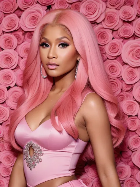 nicki minaj pink hair