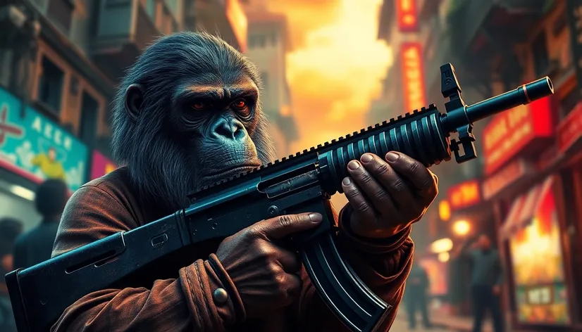 ape with a ak-47