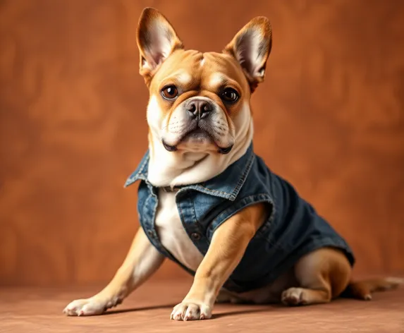 denim vest dog