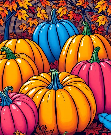 pumpkins coloring pages