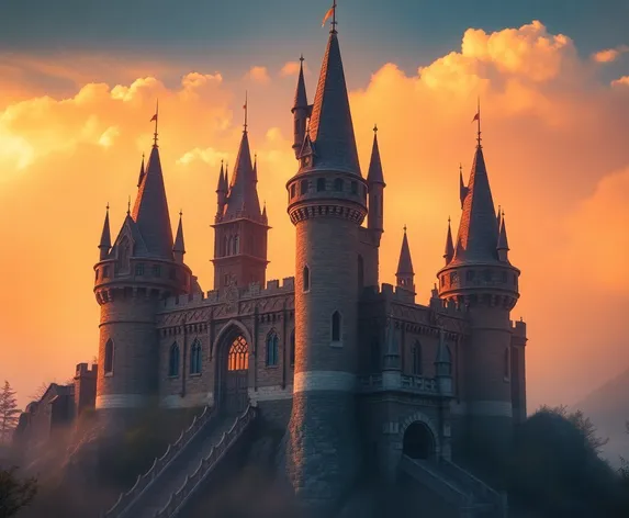 fantasy castle background