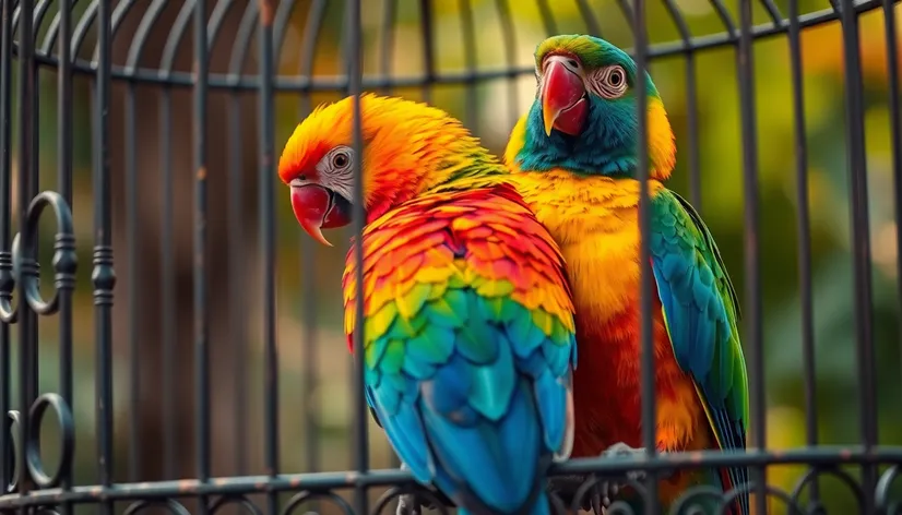 parrots cage