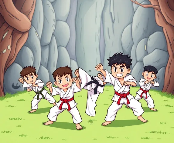 karate cartoon images