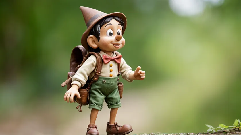 Pinocchio figure in a