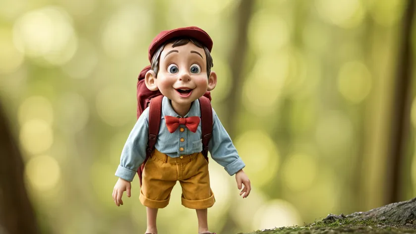 Pinocchio figure in a