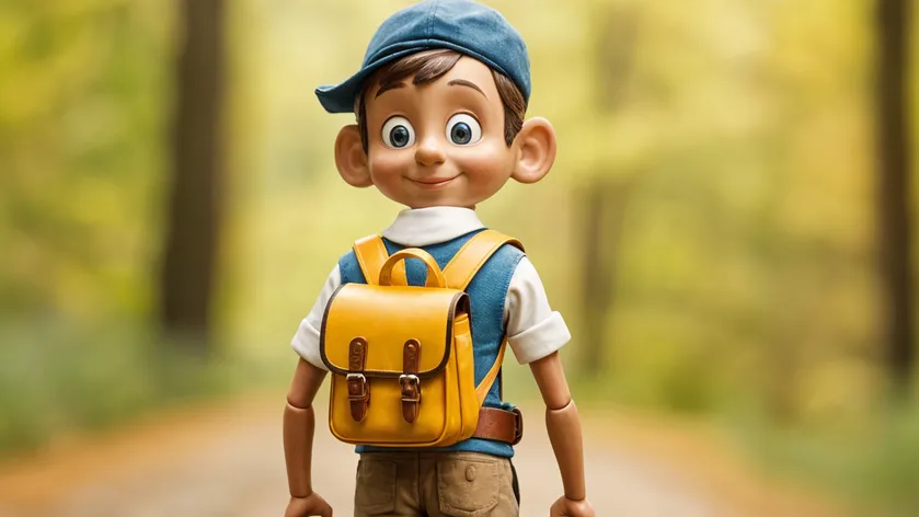 Pinocchio figure in a