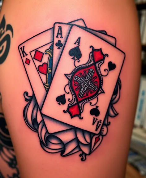 playing cards tattoo