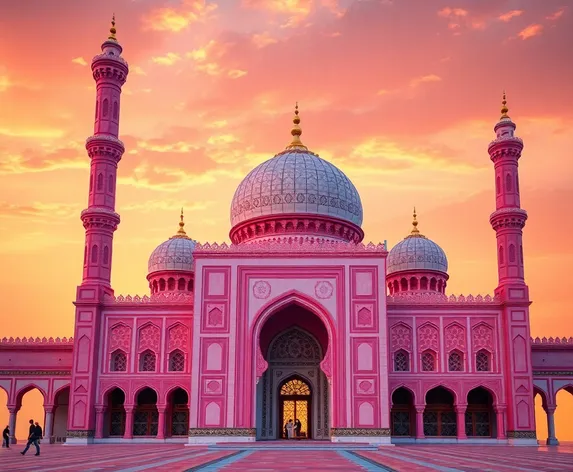 pink mosque