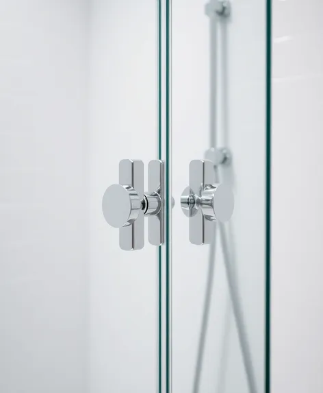 glass shower door handles