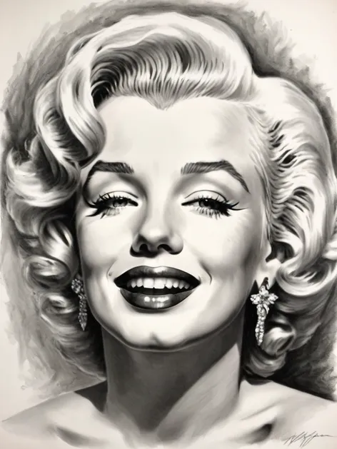 marilyn monroe drawing