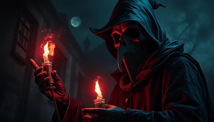 scary plague doctor art