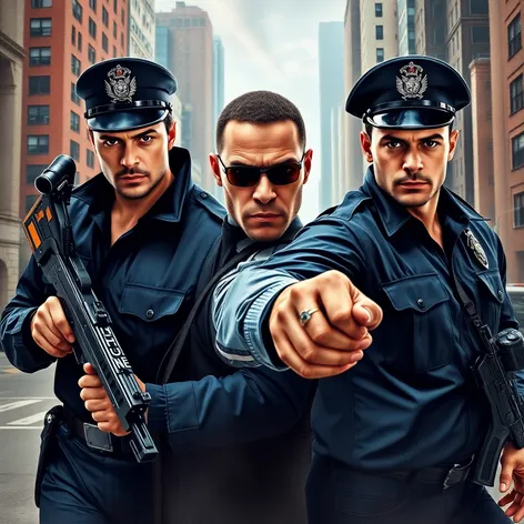 hot male police officers