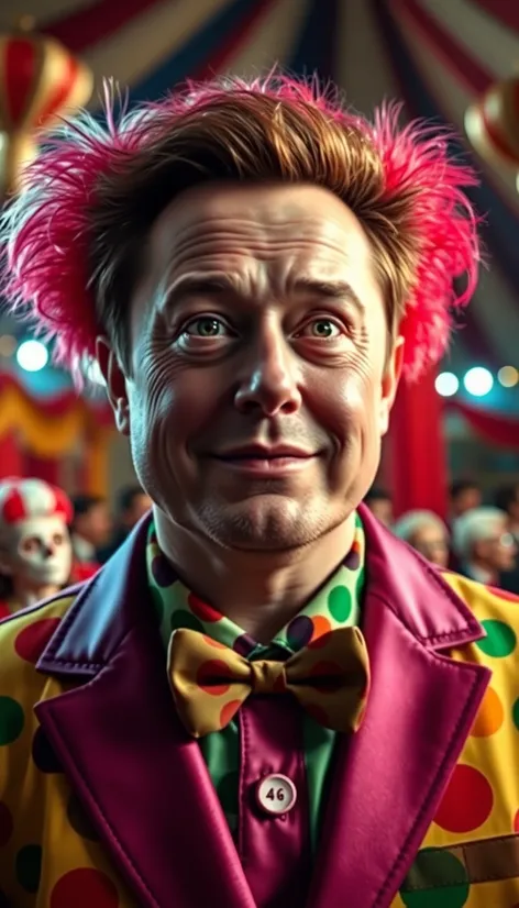 elon musk clown