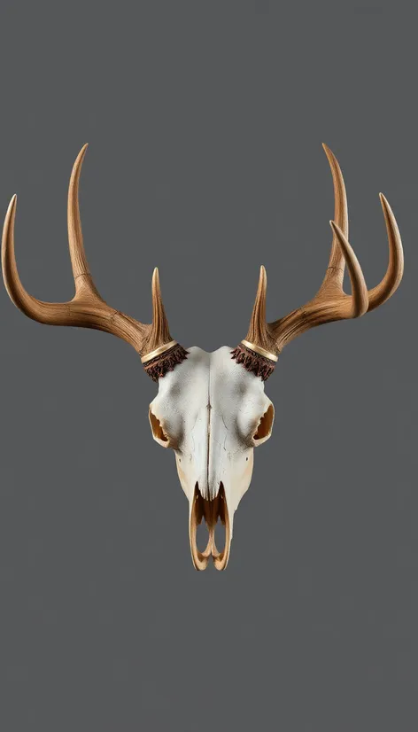 deer skull with antlers