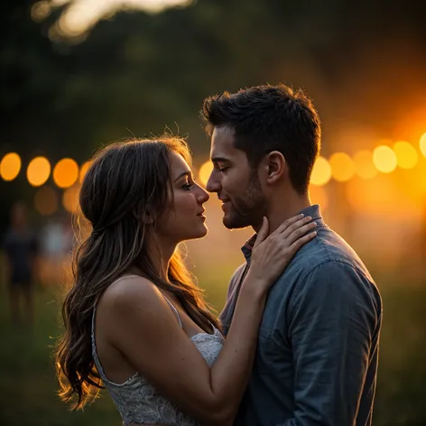 Couple kissing