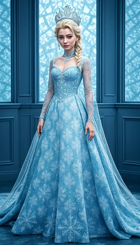 Queen Elsa wedding dress