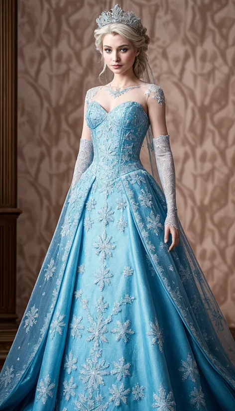 Queen Elsa wedding dress