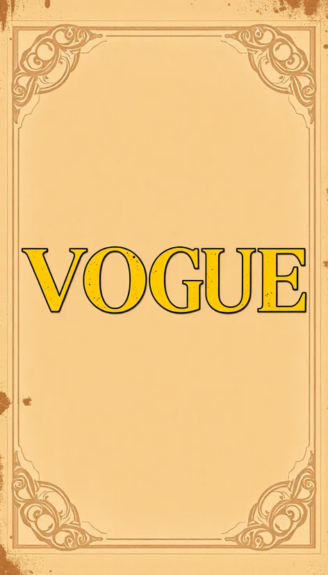 vogue font 1930