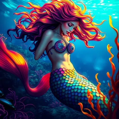 mermaid coloring