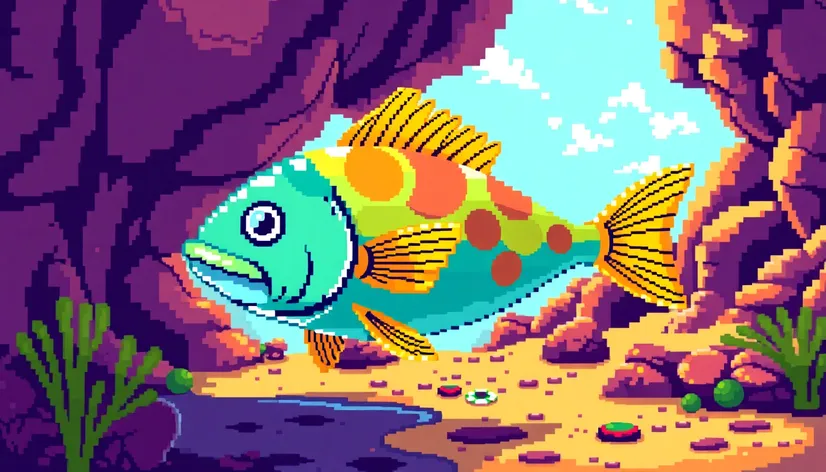 8 bit fish with