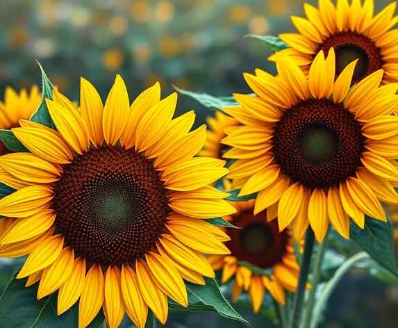 realistic sunflower painting