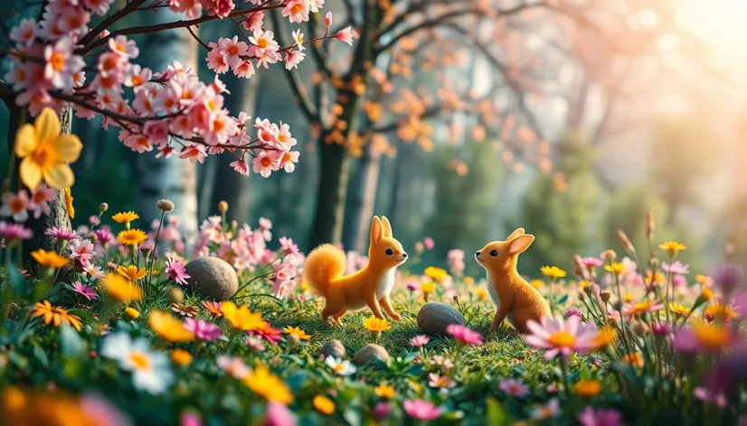 spring and animals