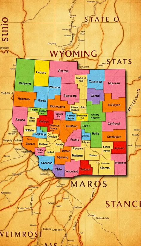 wyoming state county map