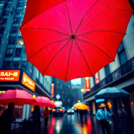 red umbrella