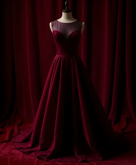 wine color dress