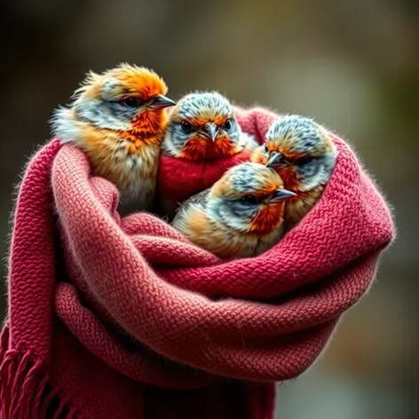 scarf by birds