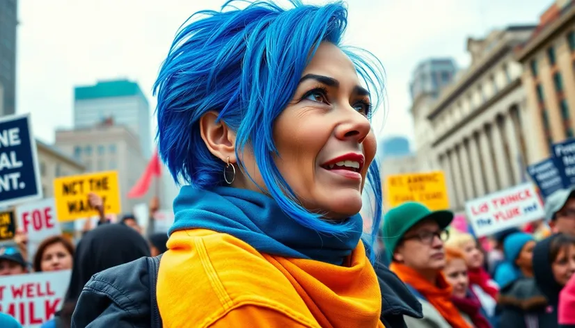 blue haired liberal