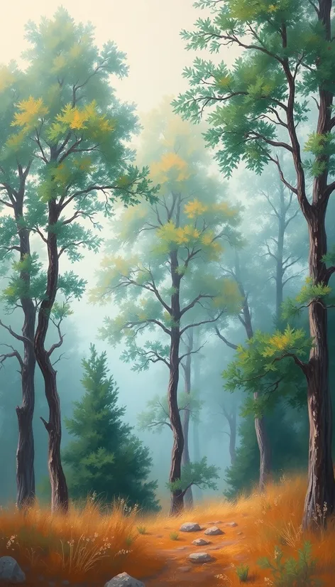 how to paint trees