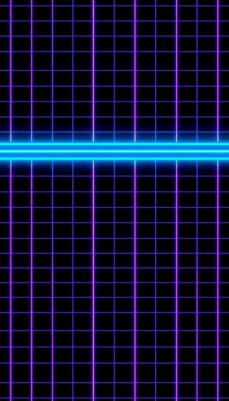 retrowave neon grid wallpaper