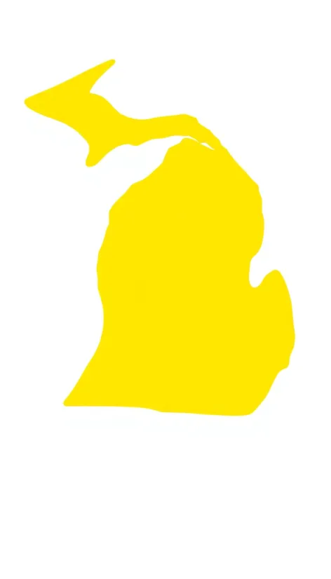 michigan state outline transparent