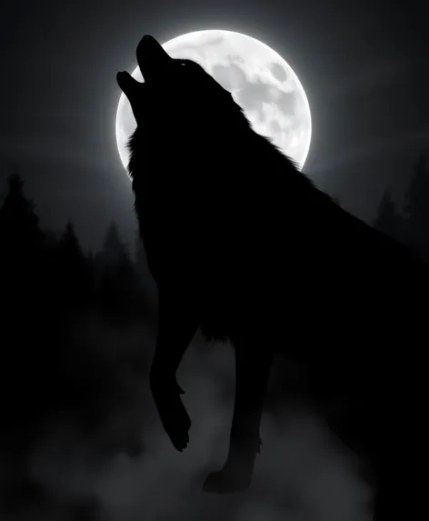 wolf silhouette