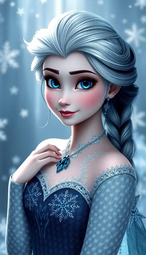 elsa black hair